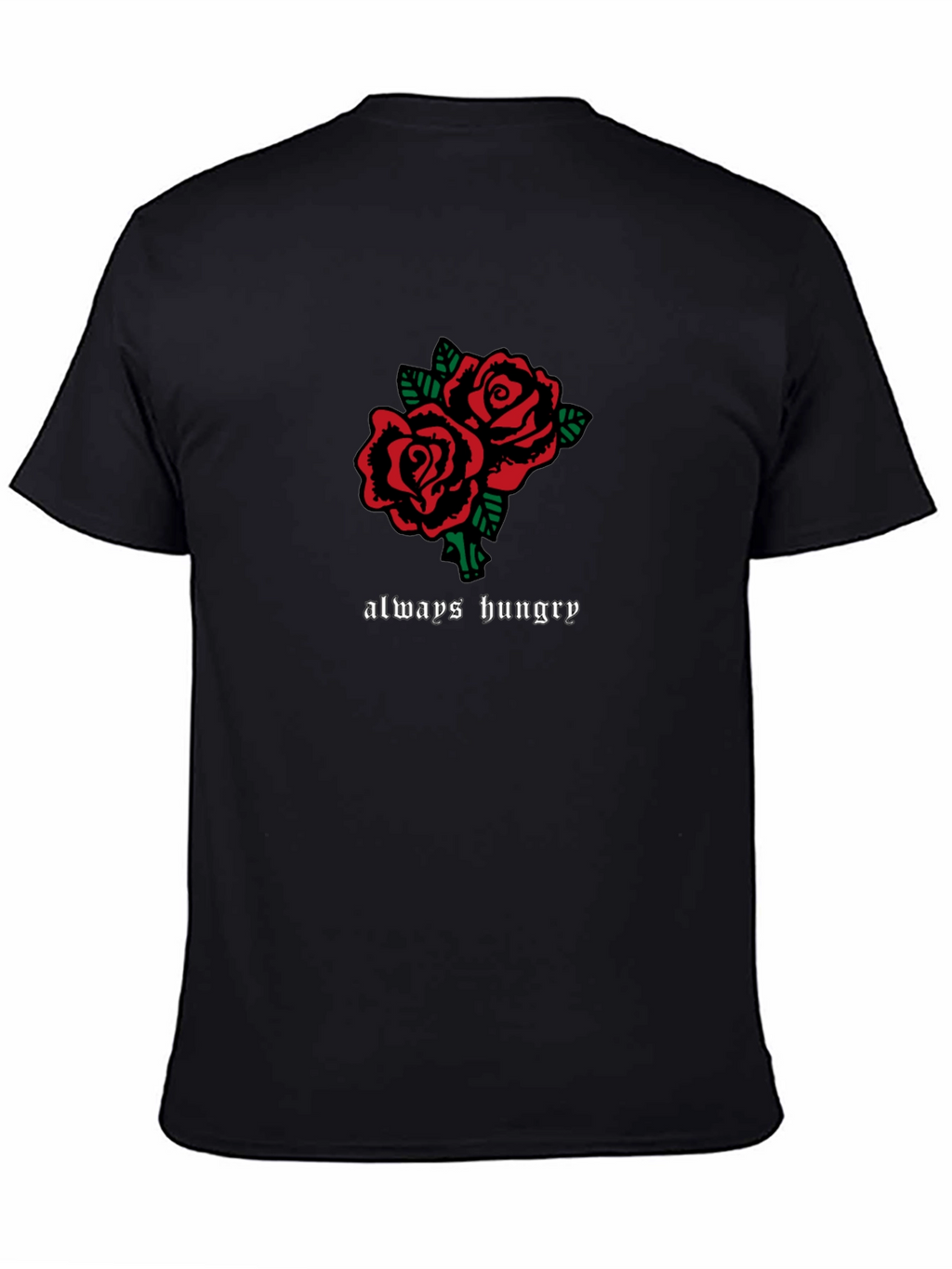 Always Hungry Rose Graphic Tee - Black