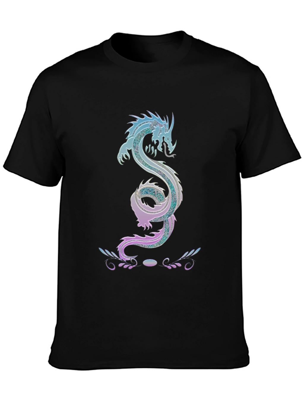 Dragon Graphic T-Shirt - Mens Black Tee