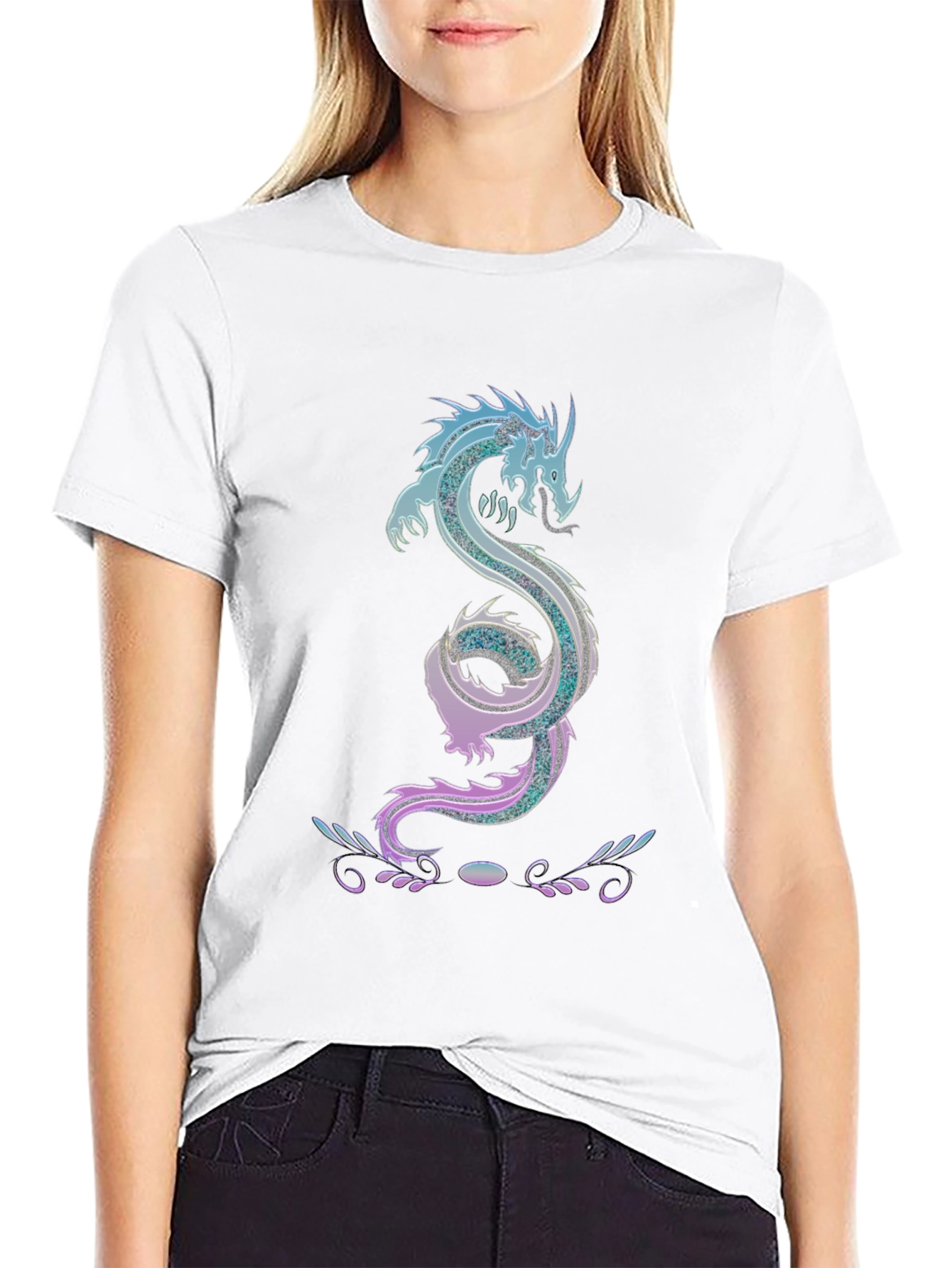 Dragon Graphic T-Shirt - Mens Black Tee