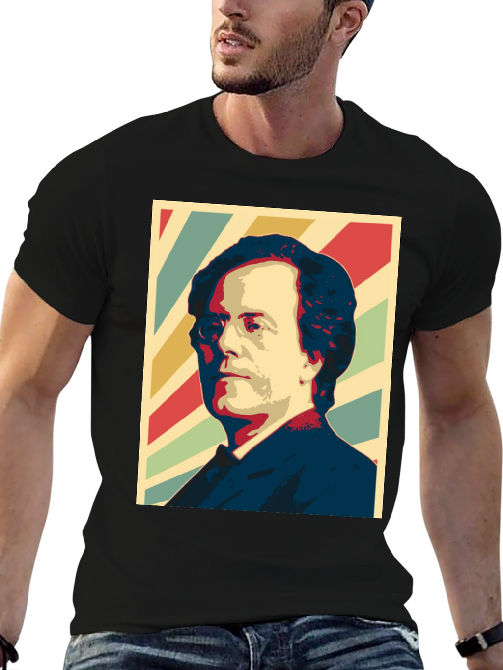 Retro Portrait Graphic Tee - Classic Style