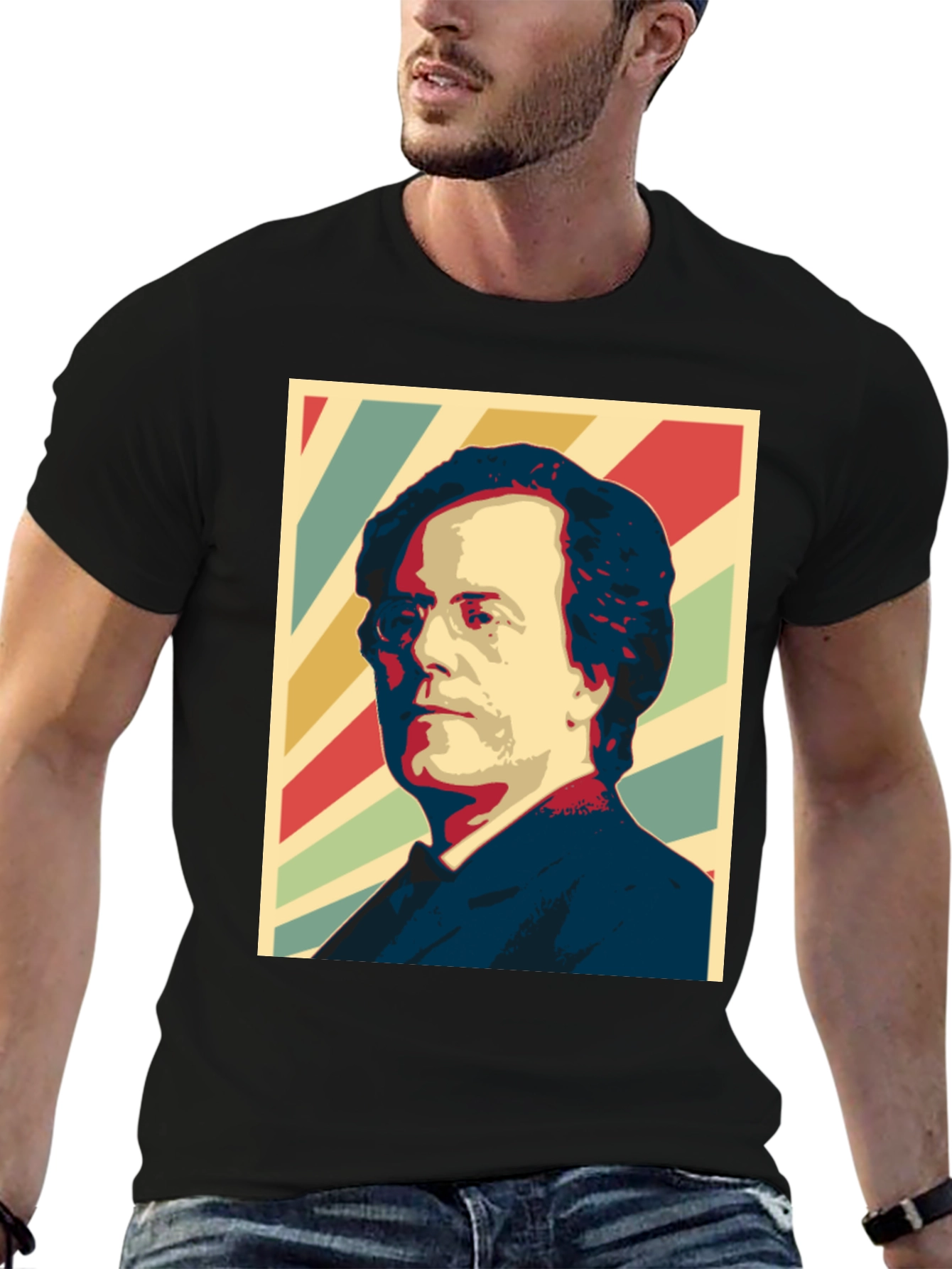 Retro Portrait Graphic Tee - Classic Style