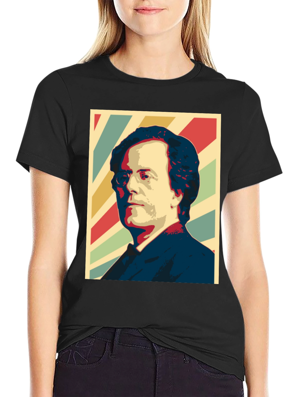 Retro Portrait Graphic Tee - Classic Style