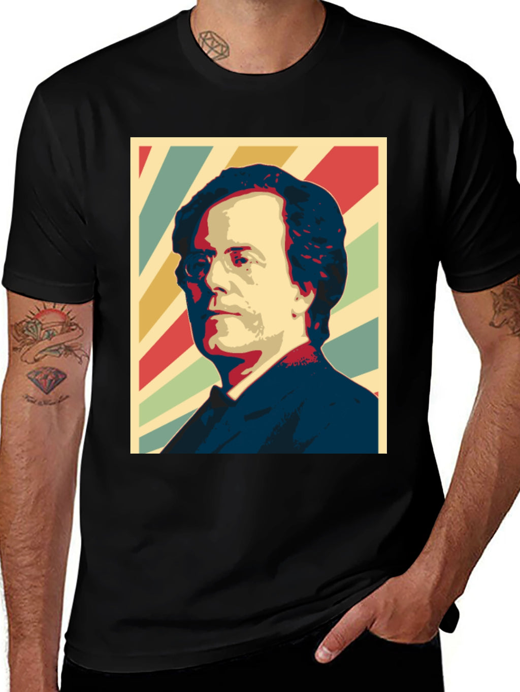 Retro Portrait Graphic Tee - Classic Style