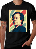 Retro Portrait Graphic Tee - Classic Style