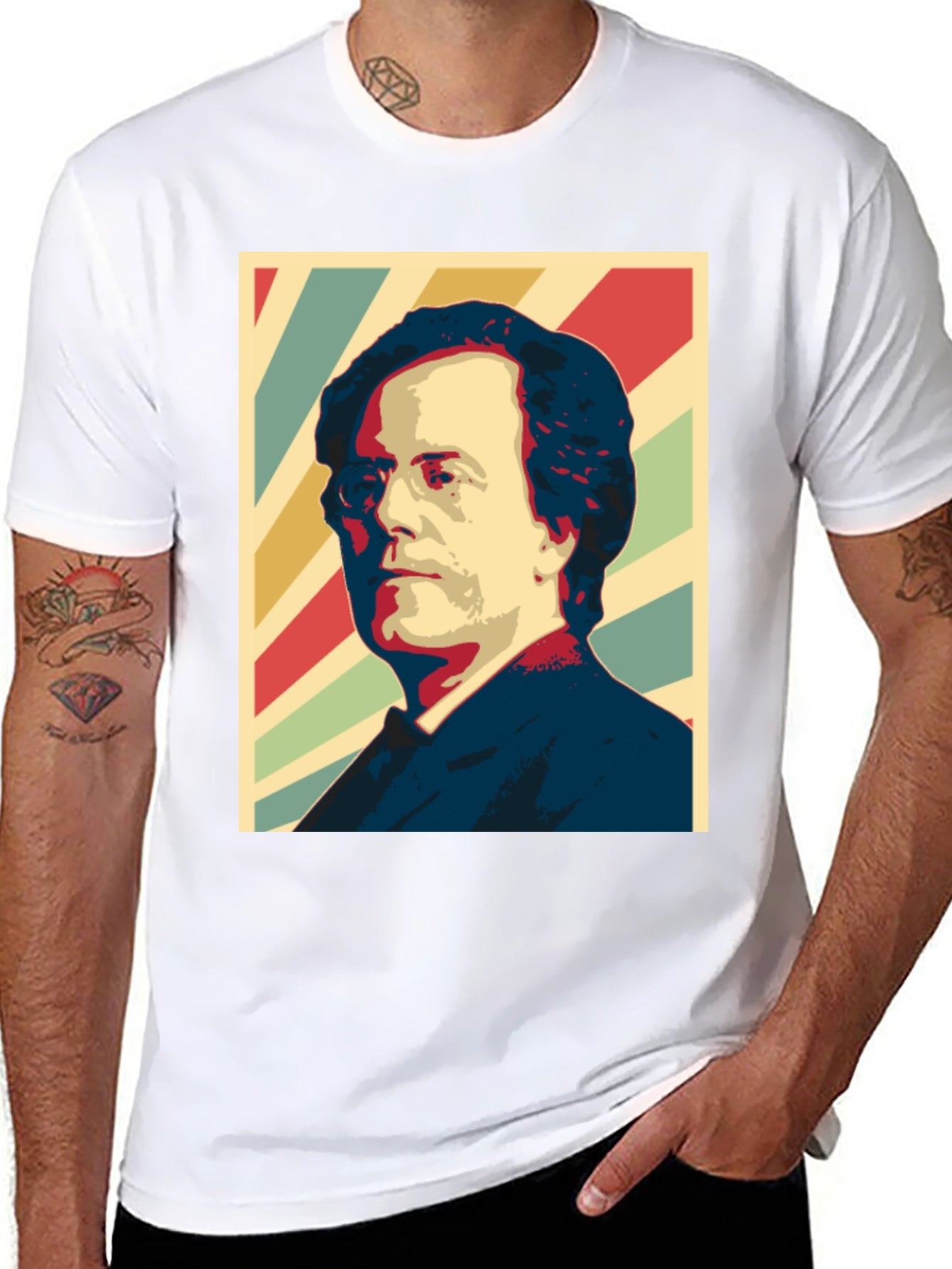 Retro Portrait Graphic Tee - Classic Style
