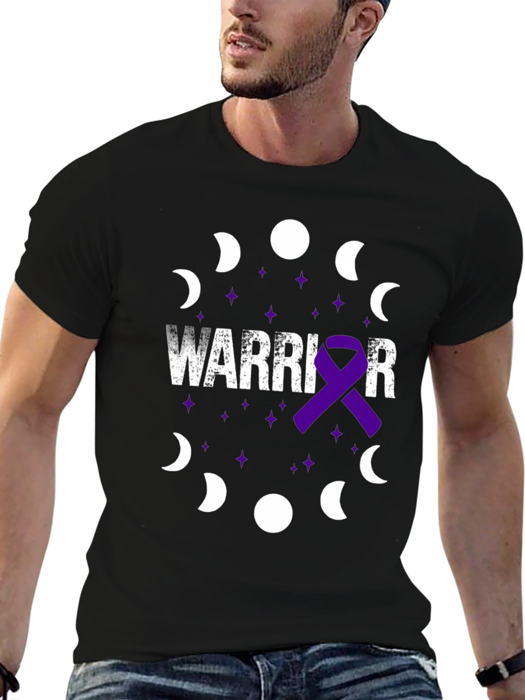 Warrior Purple Ribbon T-Shirt