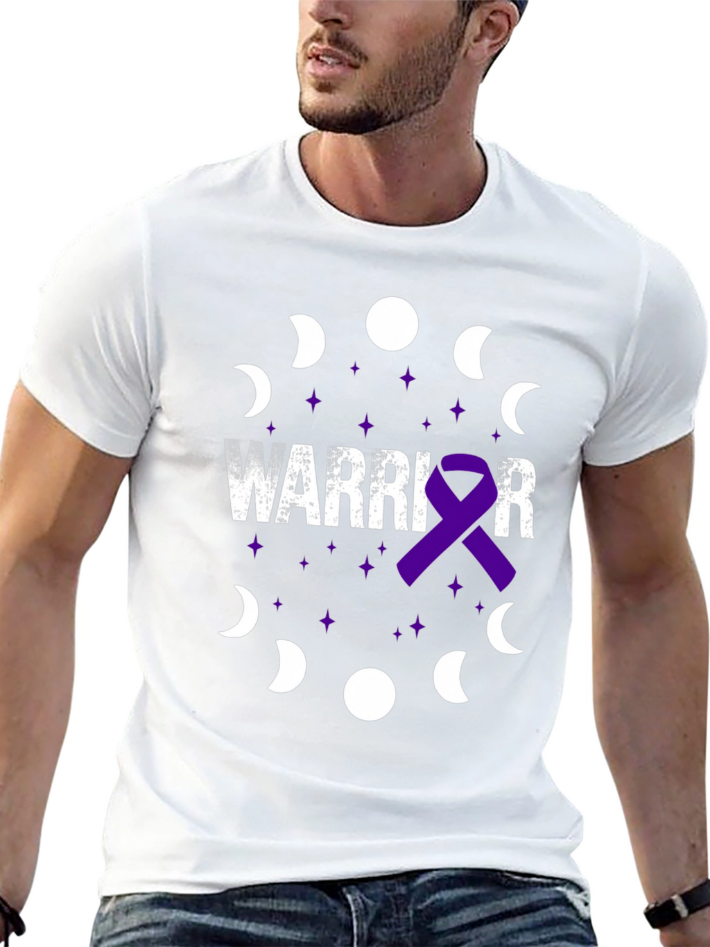 Warrior Purple Ribbon T-Shirt