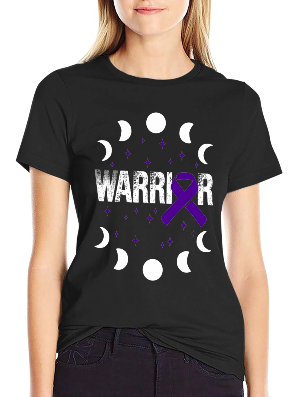 Warrior Purple Ribbon T-Shirt