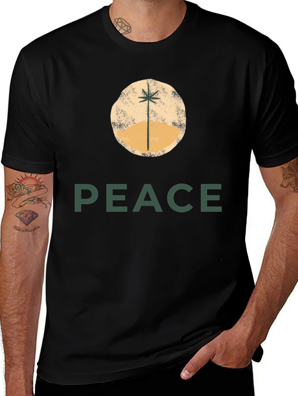 Peace Graphic Tee - Stylish Comfort
