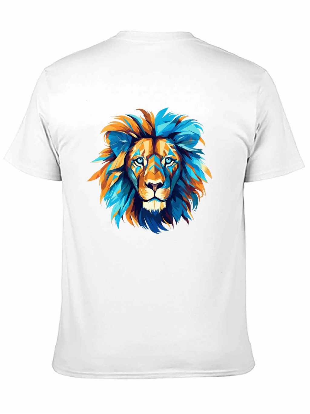 Geometric Lion Graphic Tee - Bold Style