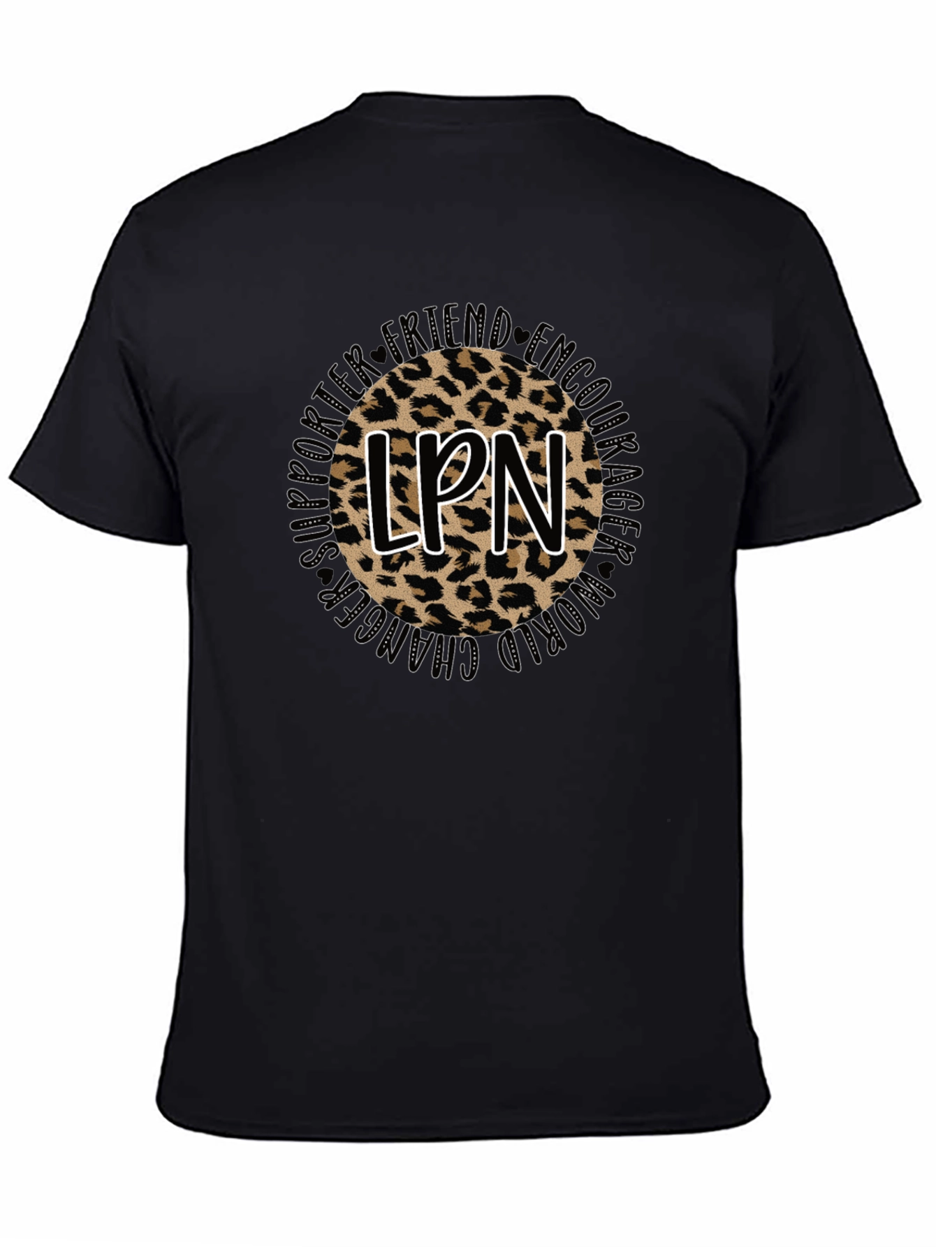 LPN Leopard Print Graphic T-Shirt