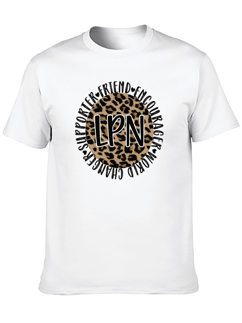 LPN Leopard Print Graphic T-Shirt