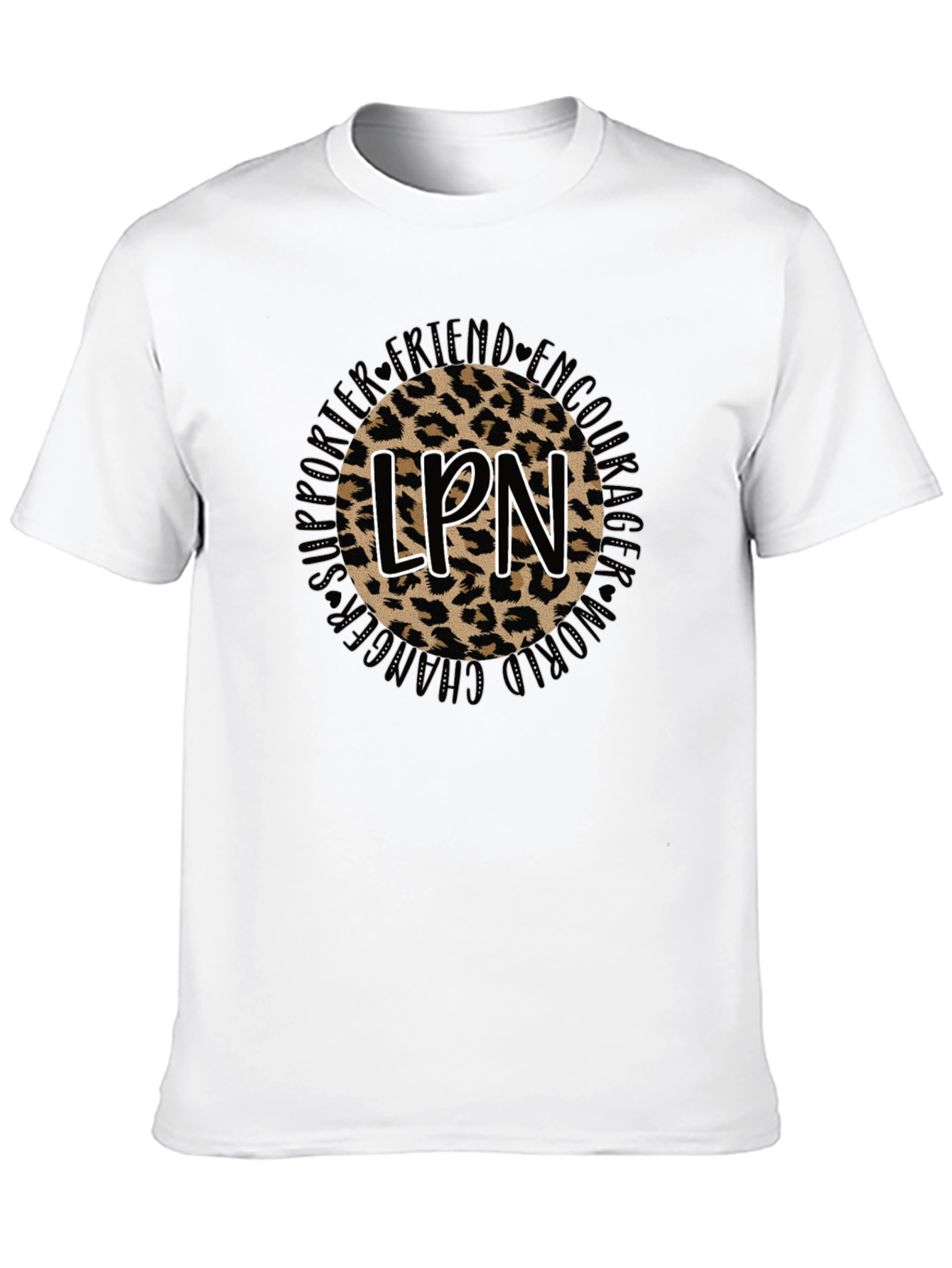 LPN Leopard Print Graphic T-Shirt