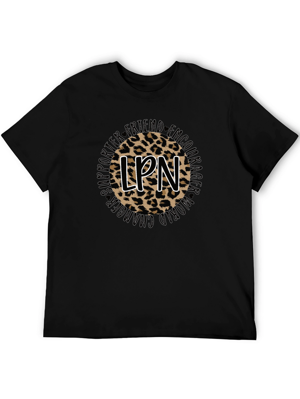 LPN Leopard Print Graphic T-Shirt