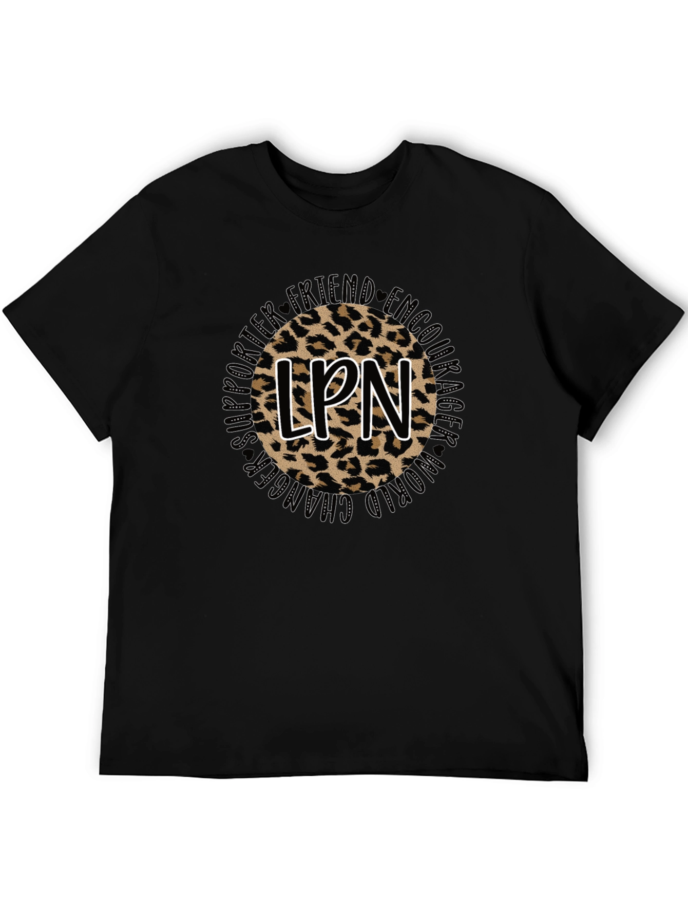 LPN Leopard Print Graphic T-Shirt