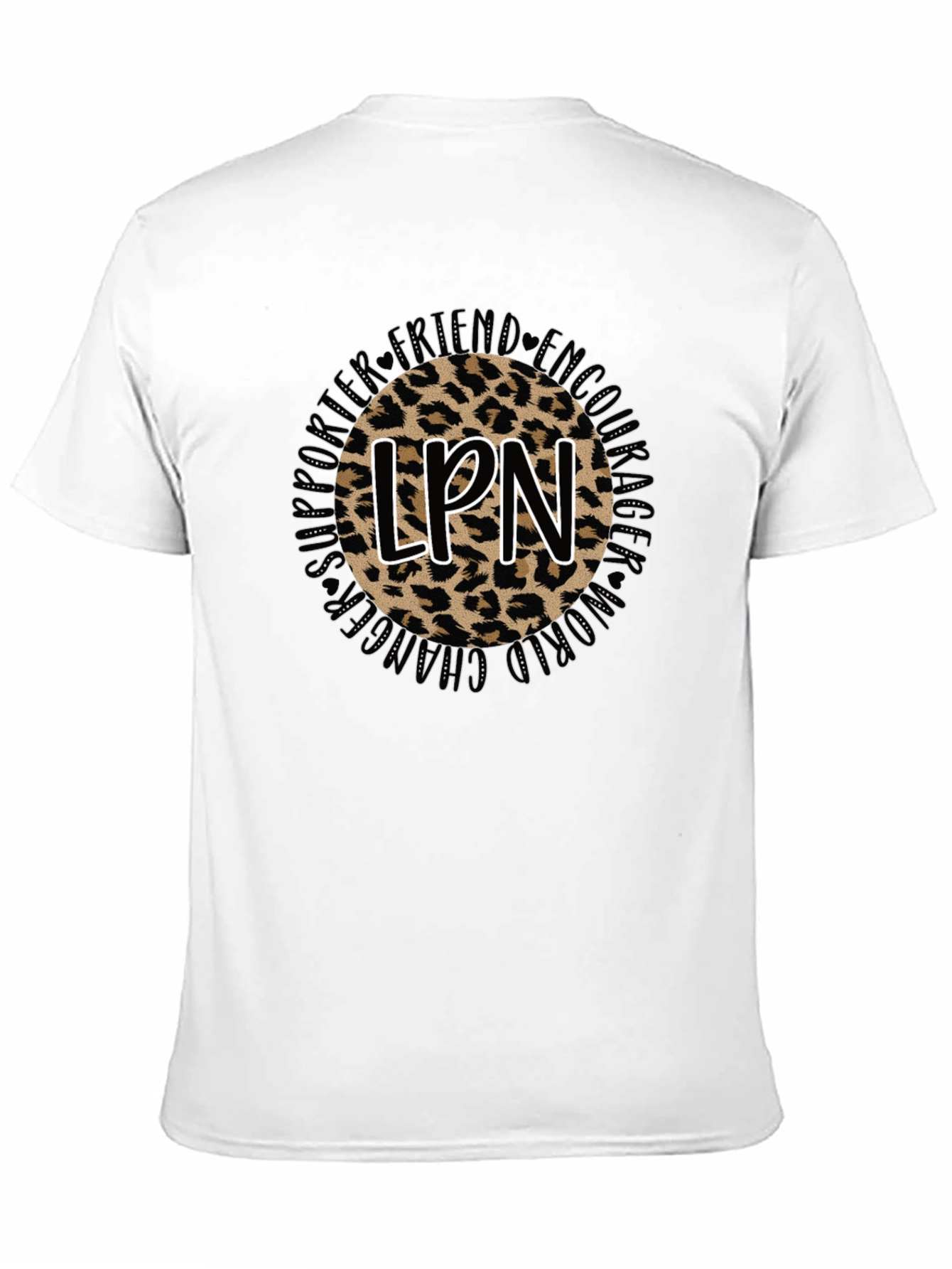 LPN Leopard Print Graphic T-Shirt