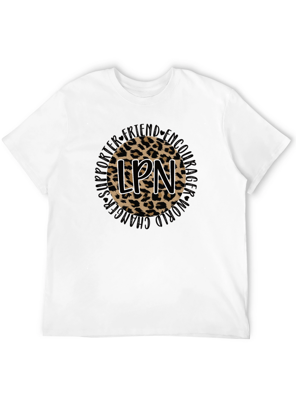 LPN Leopard Print Graphic T-Shirt