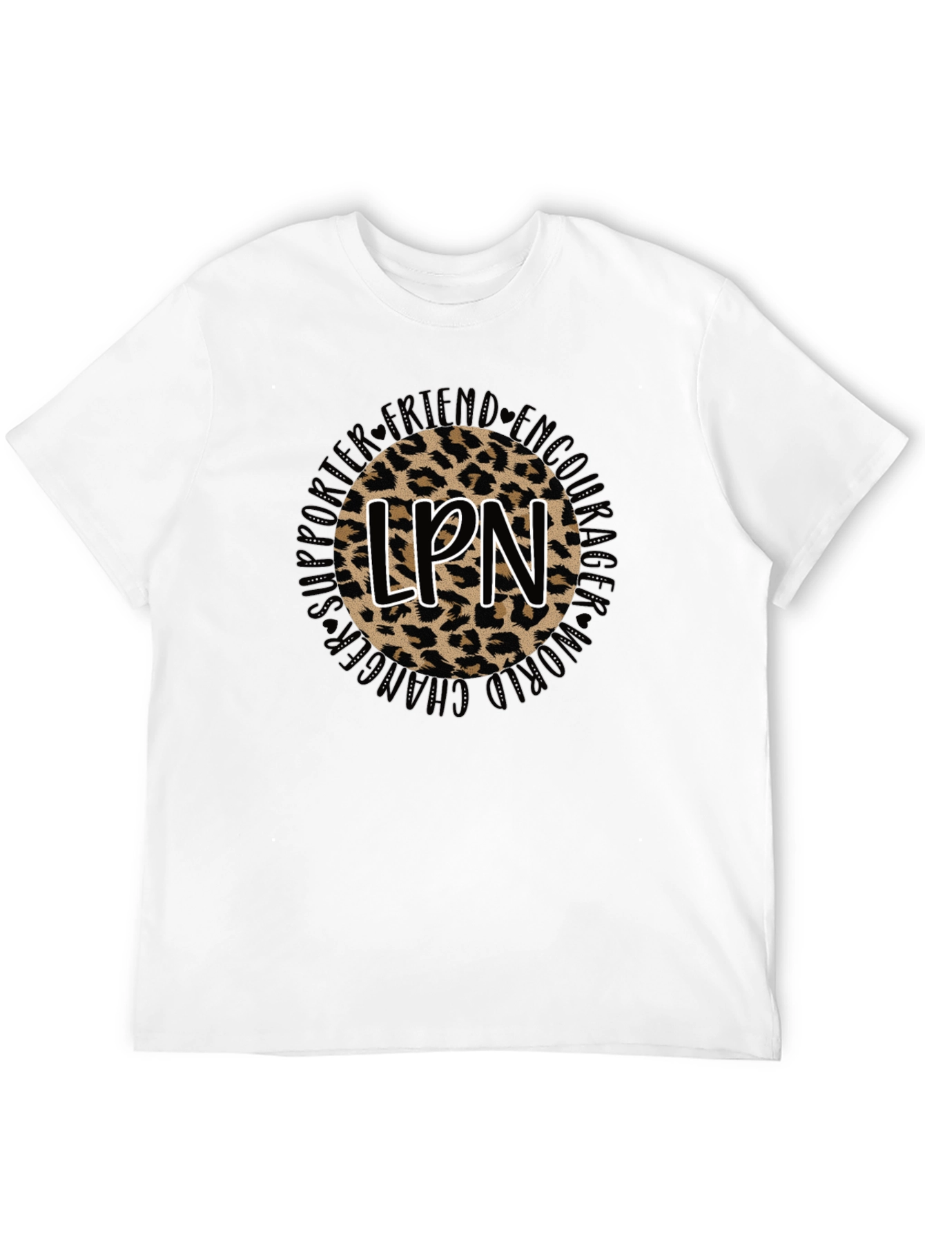 LPN Leopard Print Graphic T-Shirt