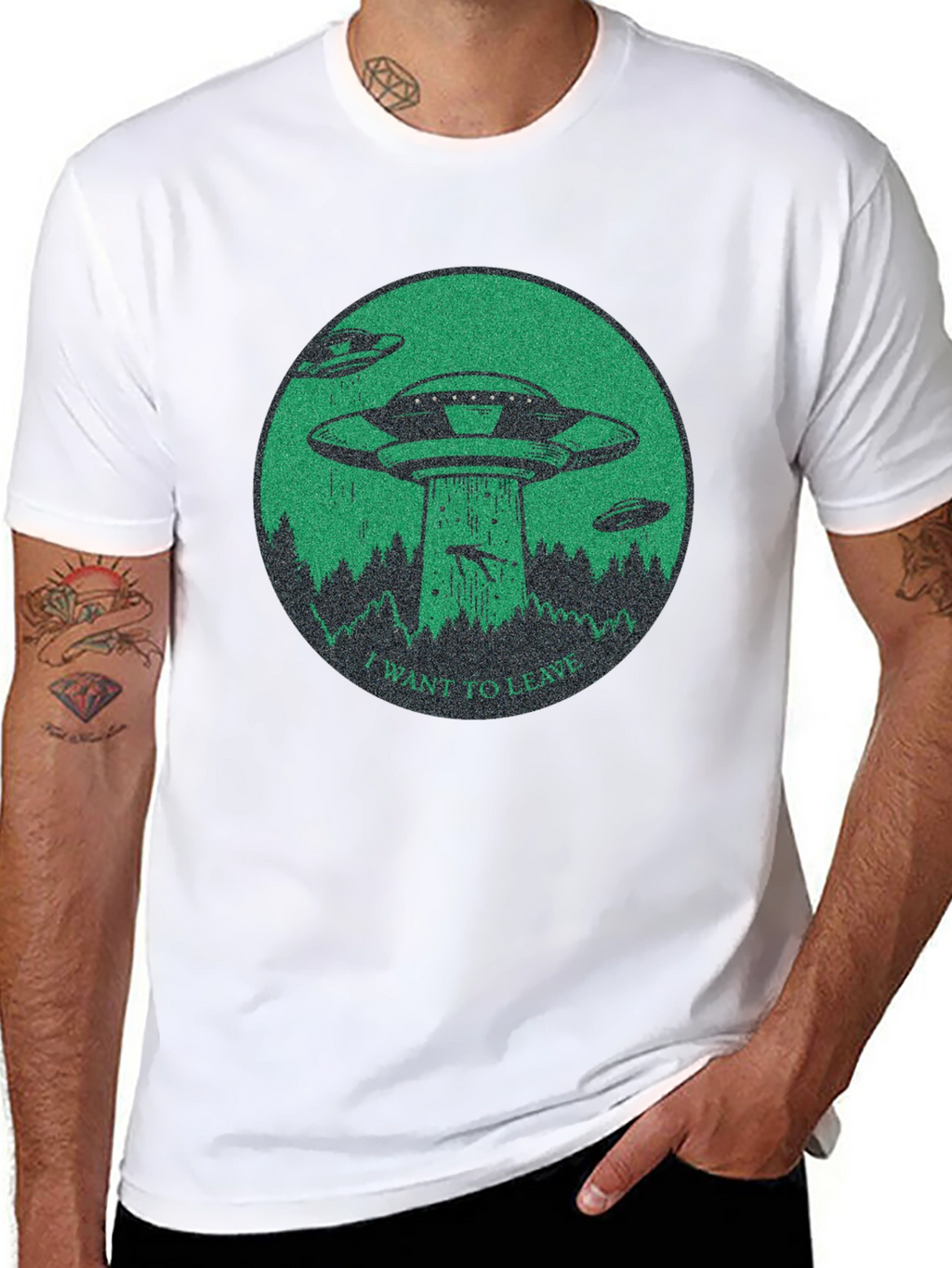 I Want To Leave Alien Abduction T-Shirt
