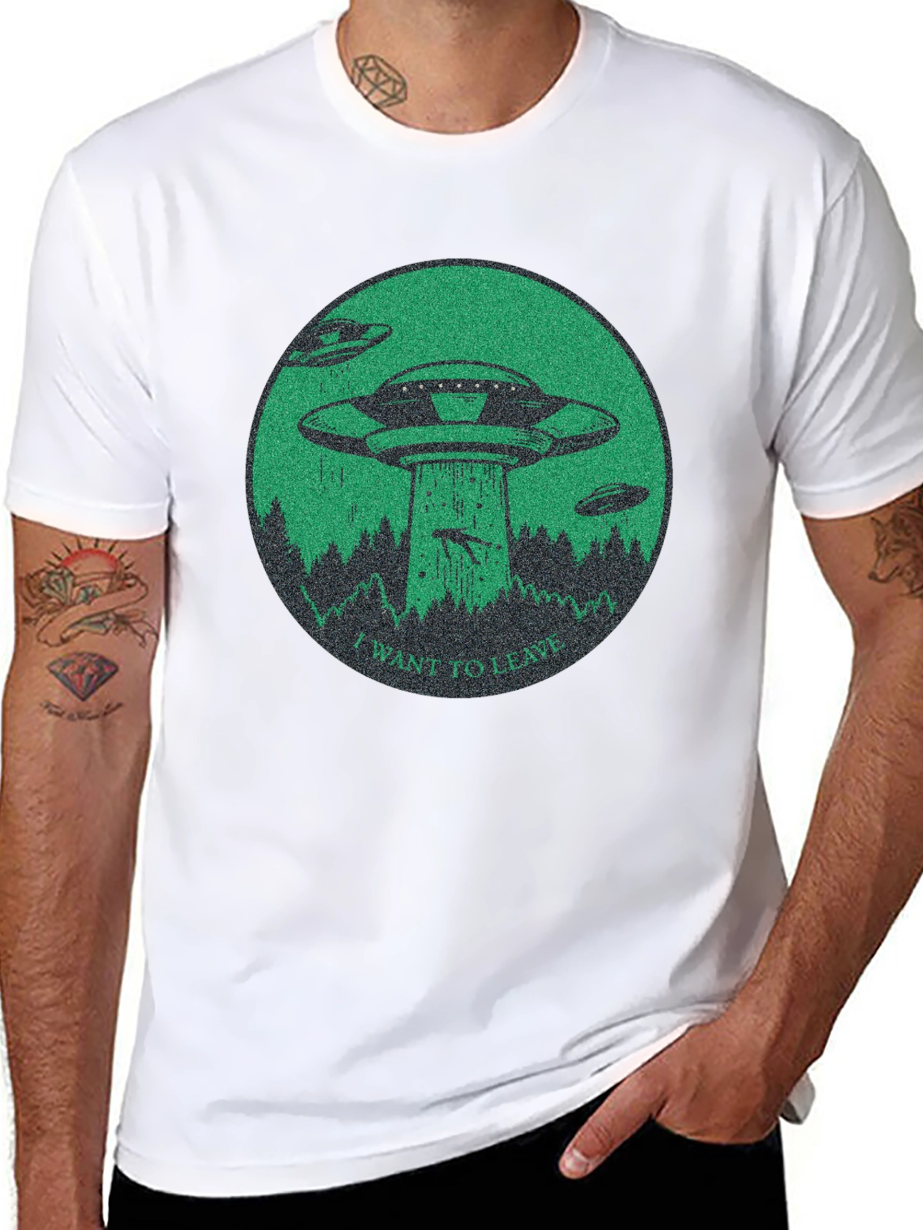I Want To Leave Alien Abduction T-Shirt
