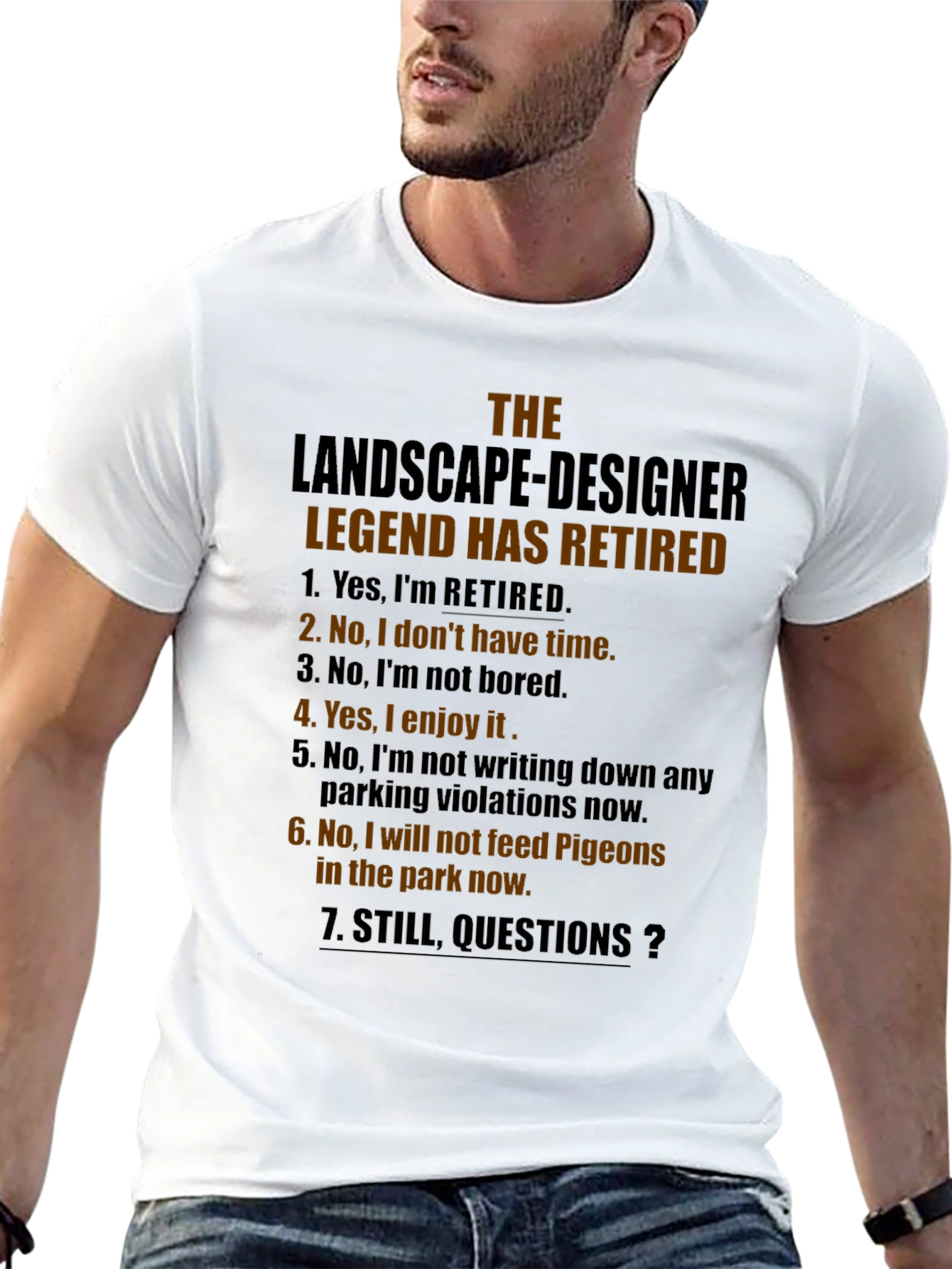 Retired Landscape Designer Legend T-Shirt