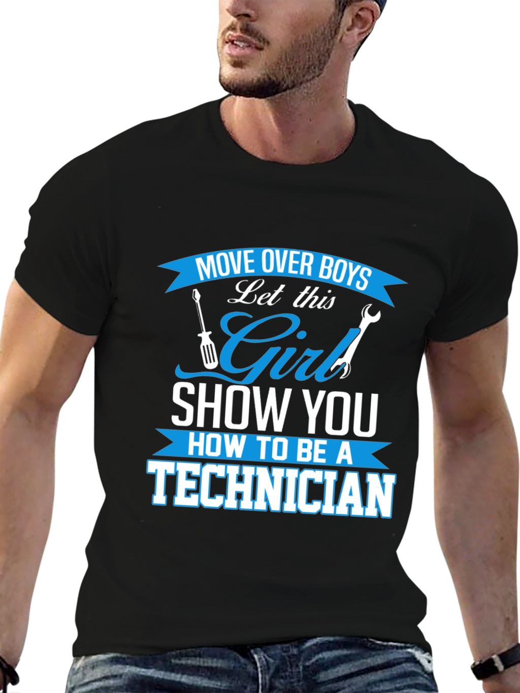 Girl Technician T-Shirt - Move Over Boys!