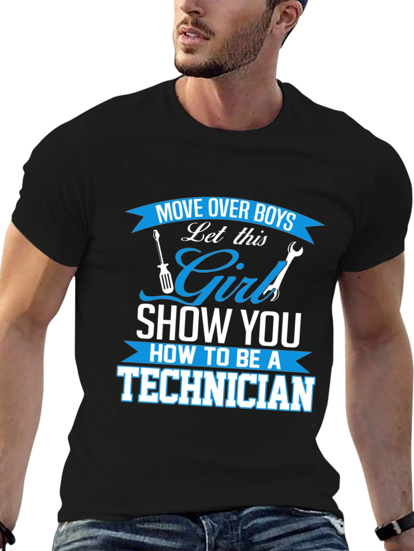 Girl Technician T-Shirt - Move Over Boys!