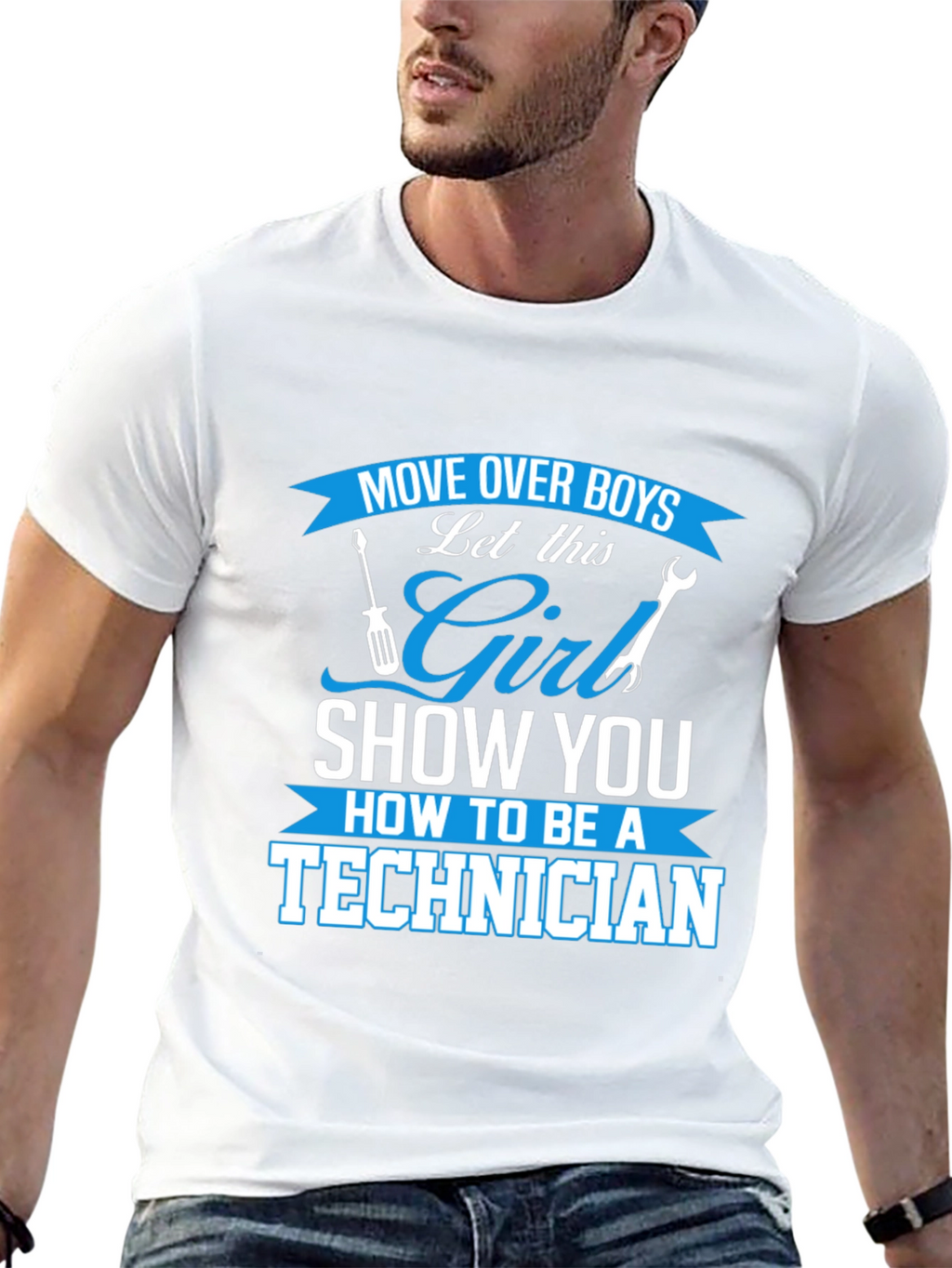 Girl Technician T-Shirt - Move Over Boys!