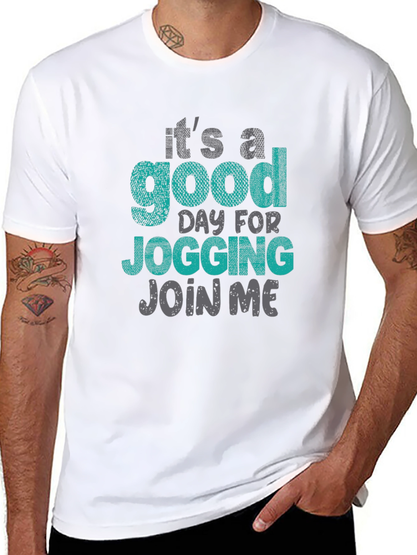 Jogging T-Shirt: Its a Good Day - Join Me!