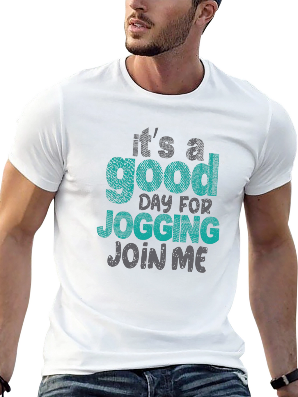 Jogging T-Shirt: Its a Good Day - Join Me!
