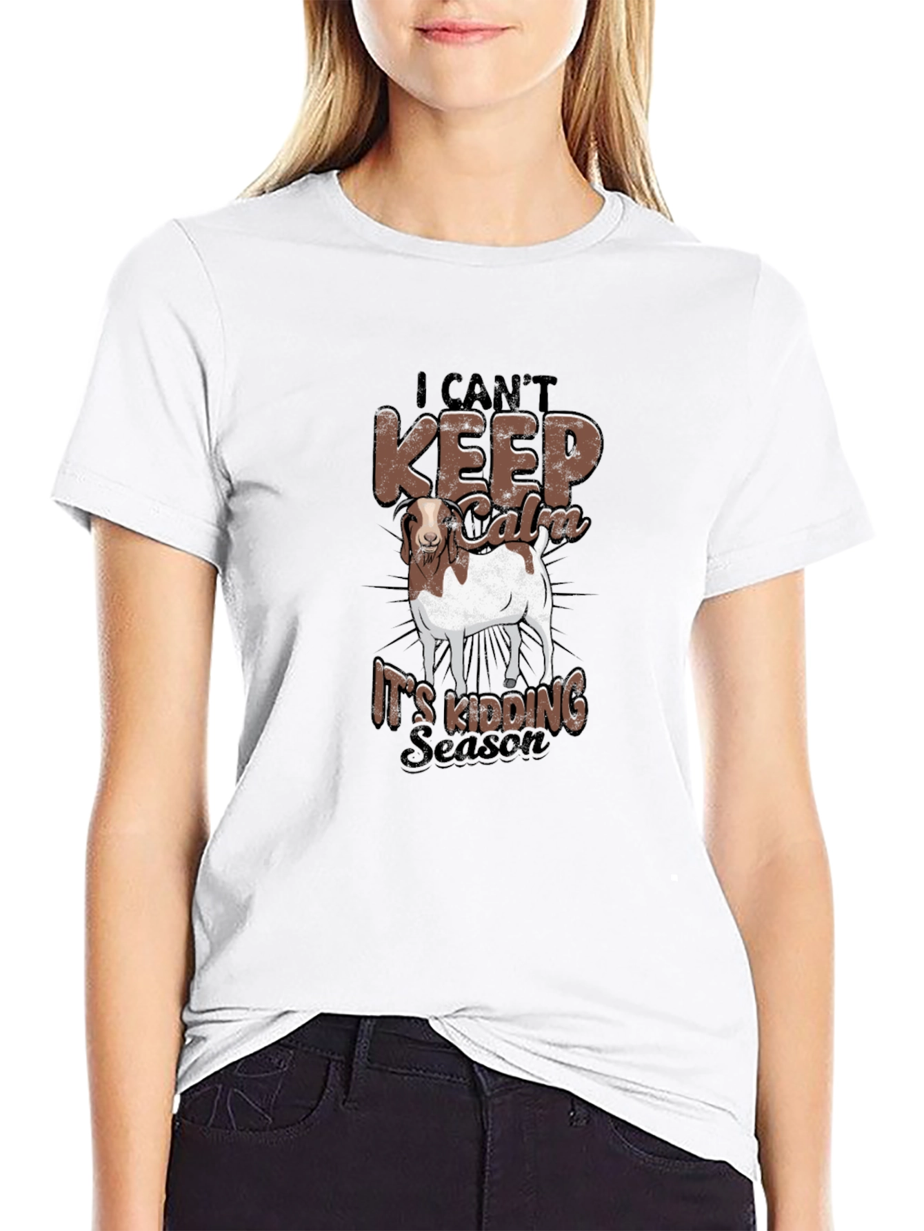 Funny Goat Kidding Season T-Shirt