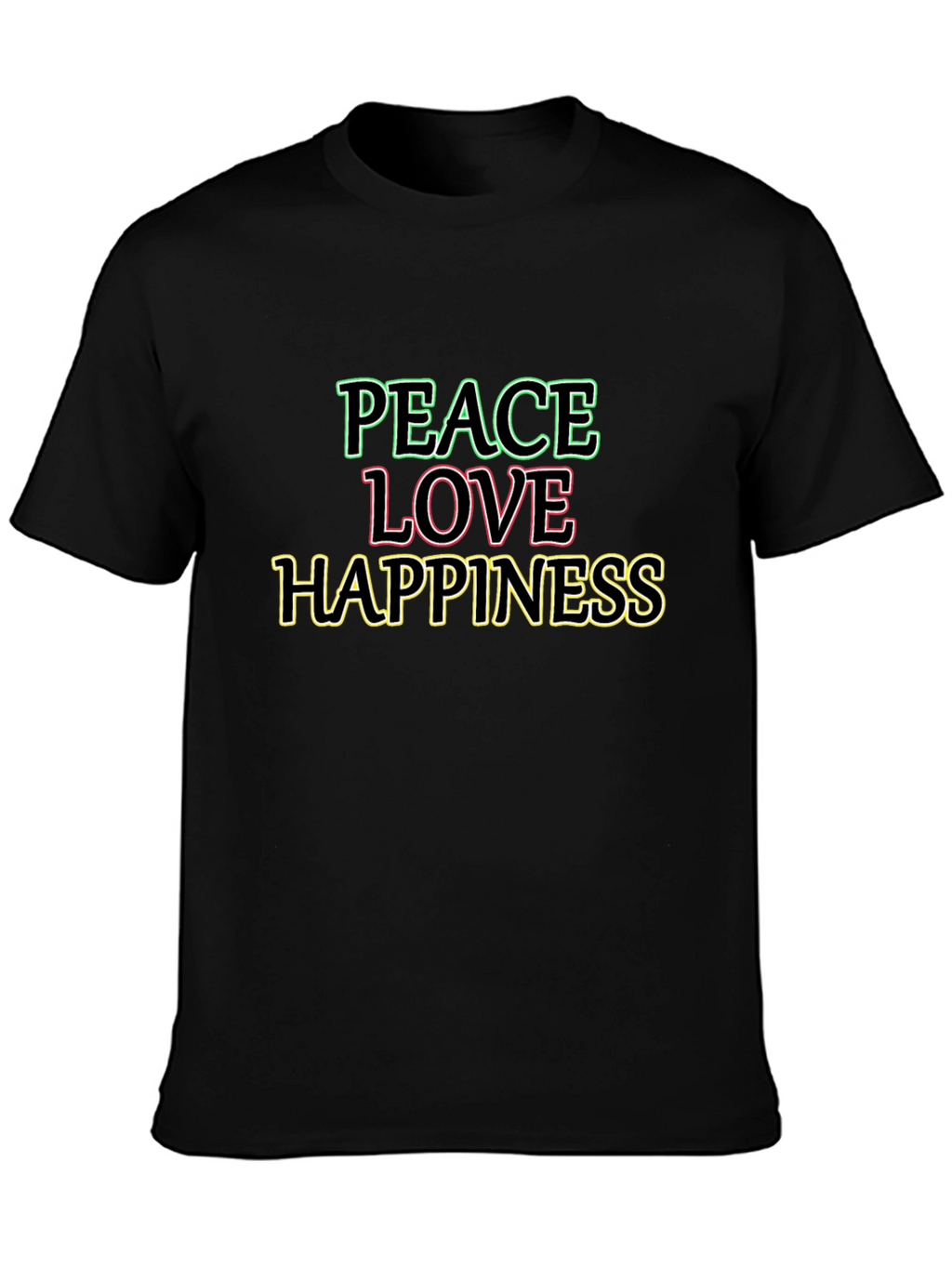 Peace Love Happiness Graphic Tee
