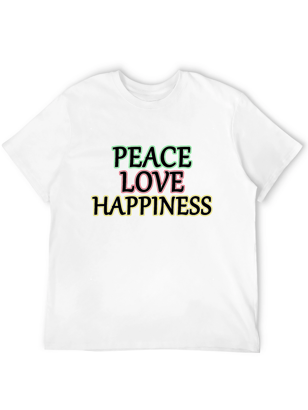 Peace Love Happiness Graphic Tee