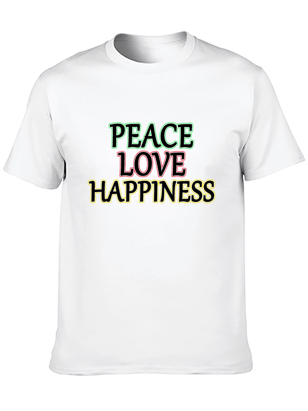 Peace Love Happiness Graphic Tee