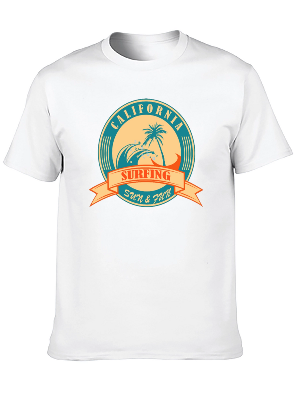 California Surfing Graphic T-Shirt - Sun & Fun