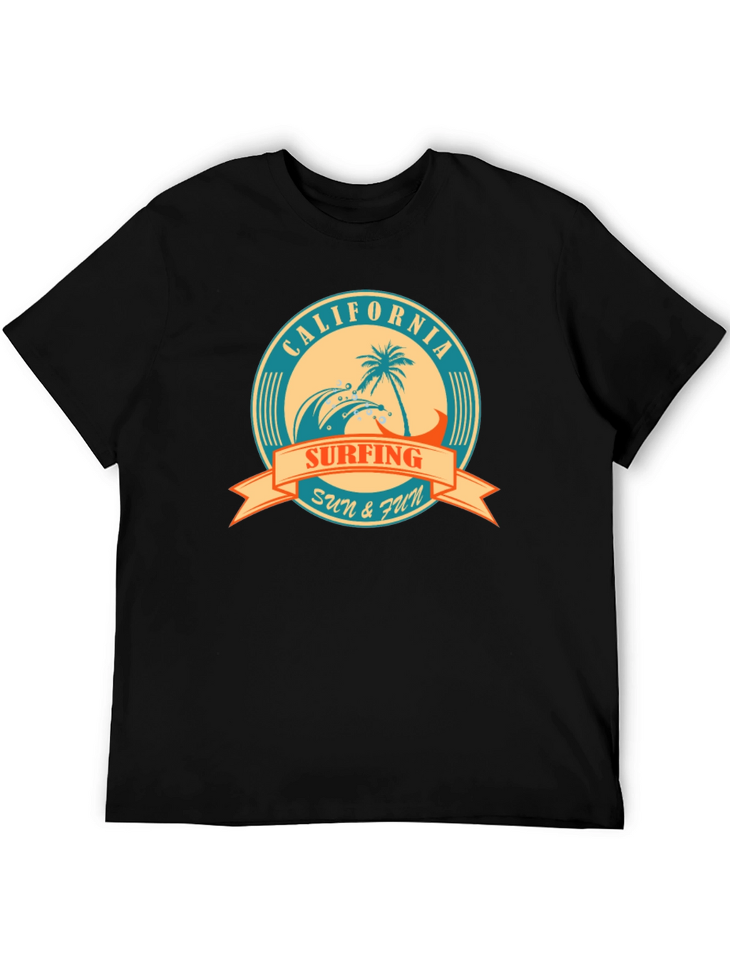 California Surfing Graphic T-Shirt - Sun & Fun