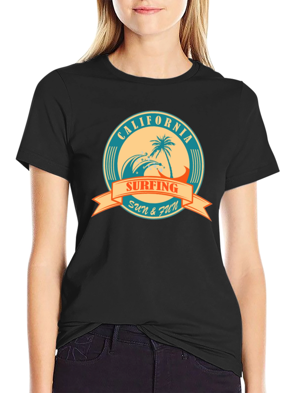 California Surfing Graphic T-Shirt - Sun & Fun