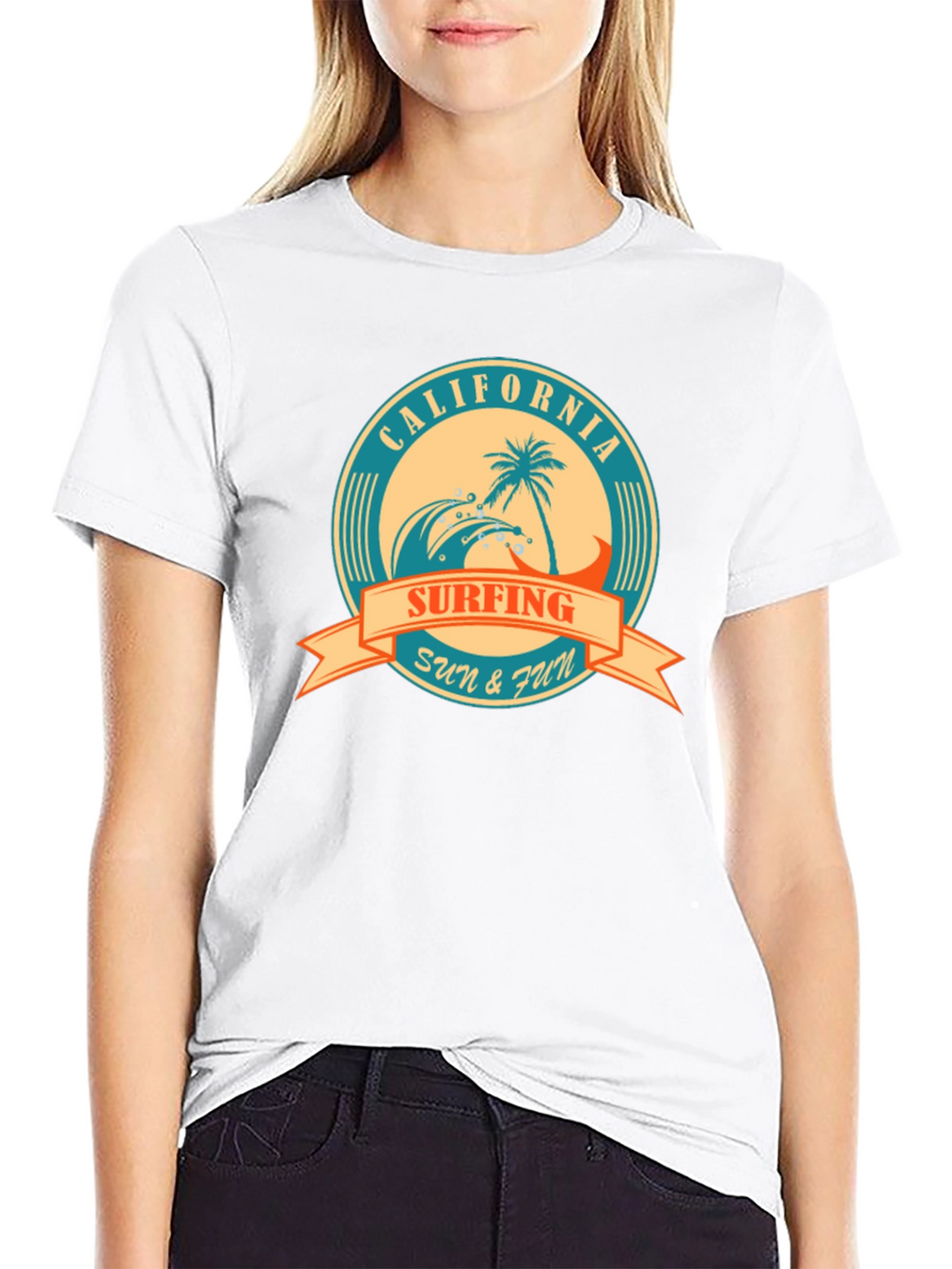 California Surfing Graphic T-Shirt - Sun & Fun