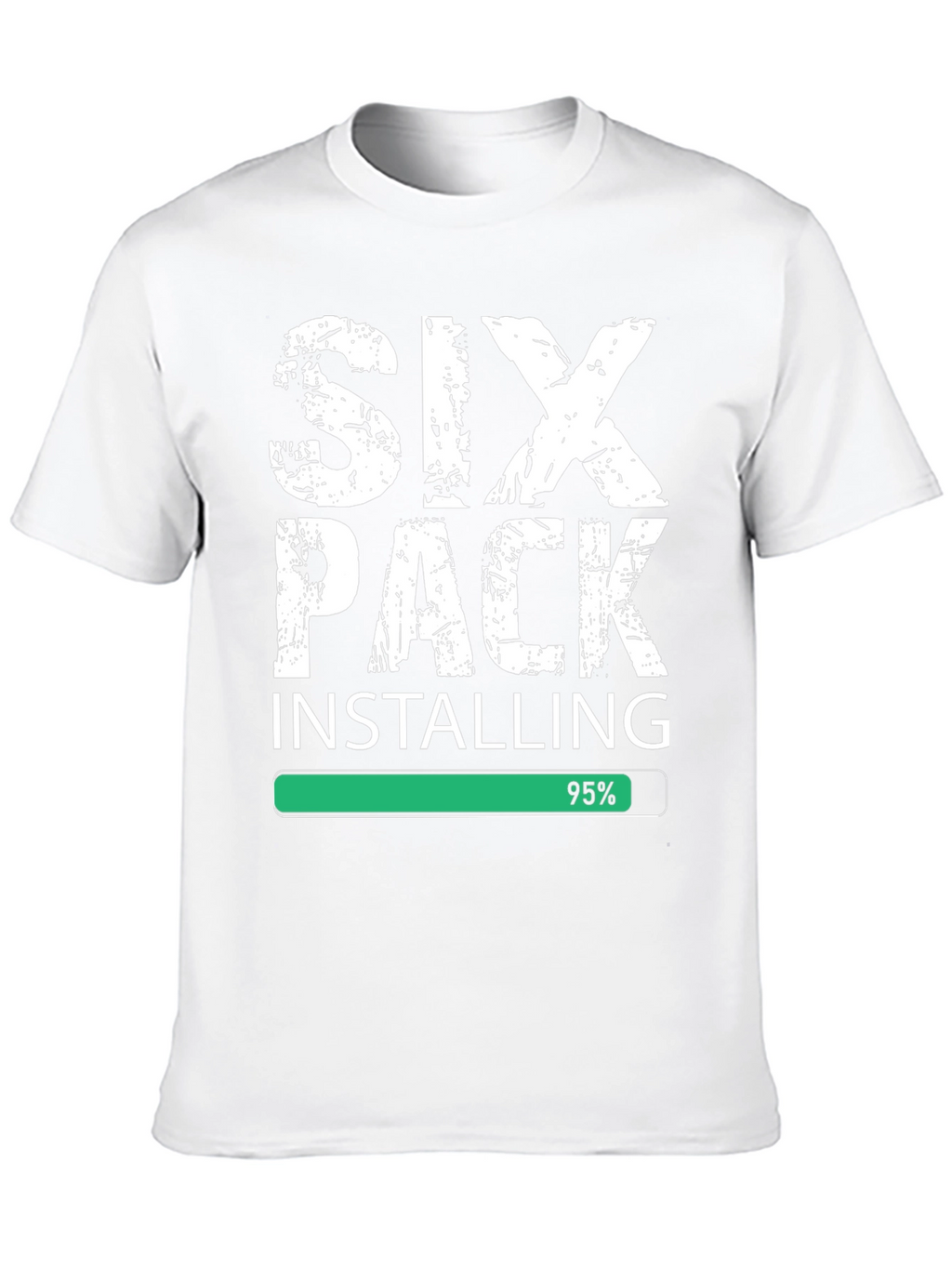 Six Pack Installing Funny Gym T-Shirt