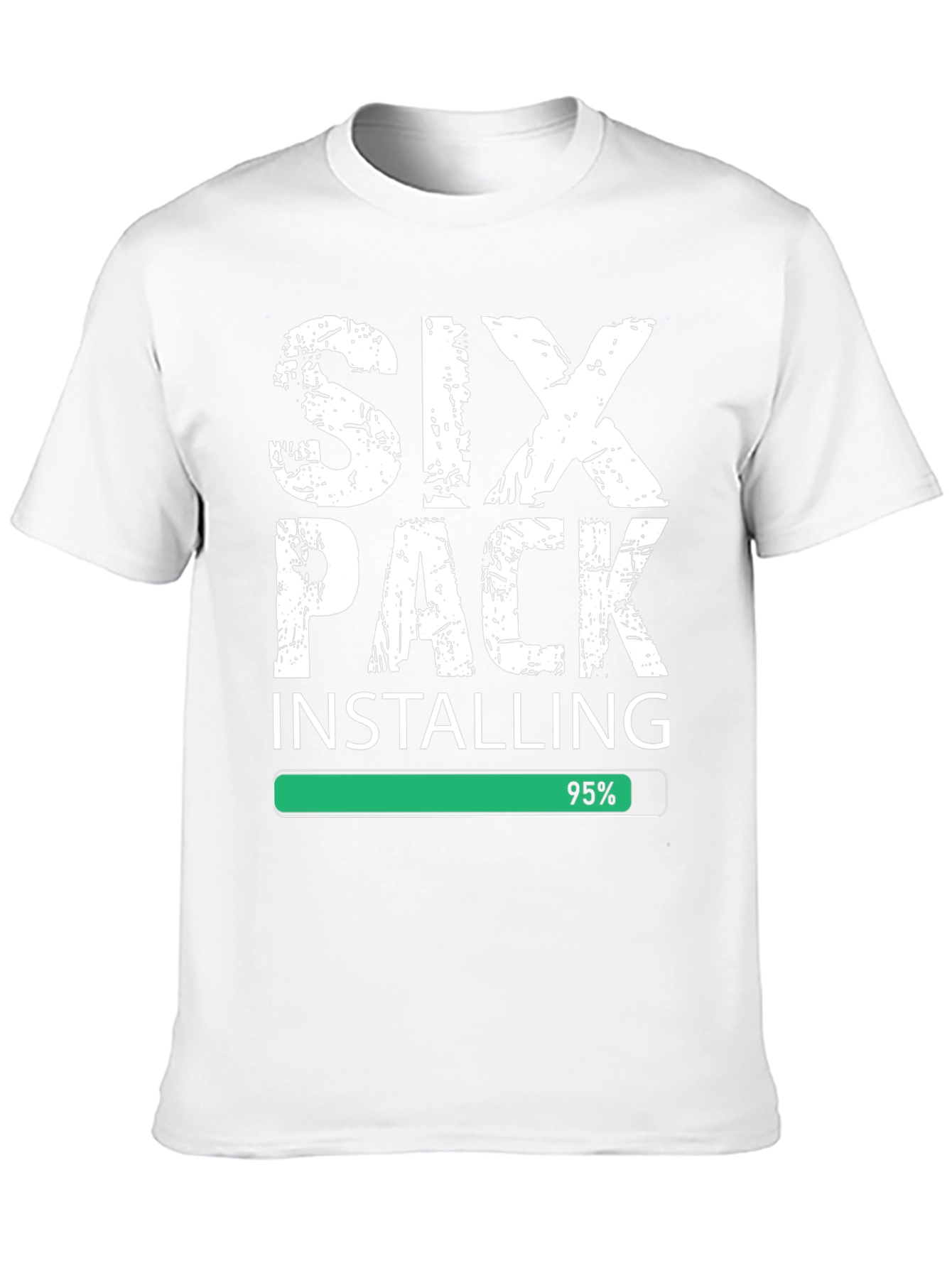 Six Pack Installing Funny Gym T-Shirt