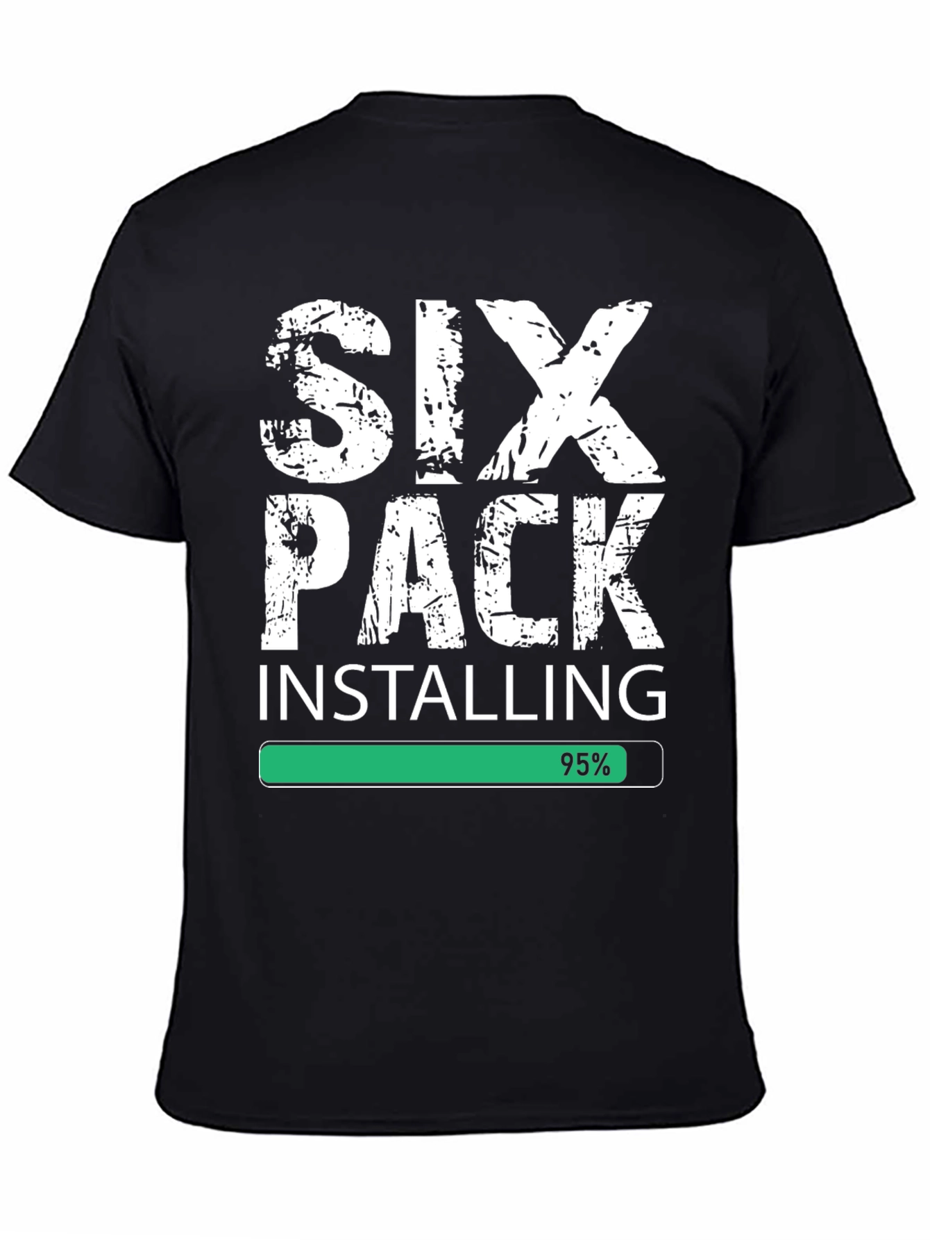 Six Pack Installing Funny Gym T-Shirt