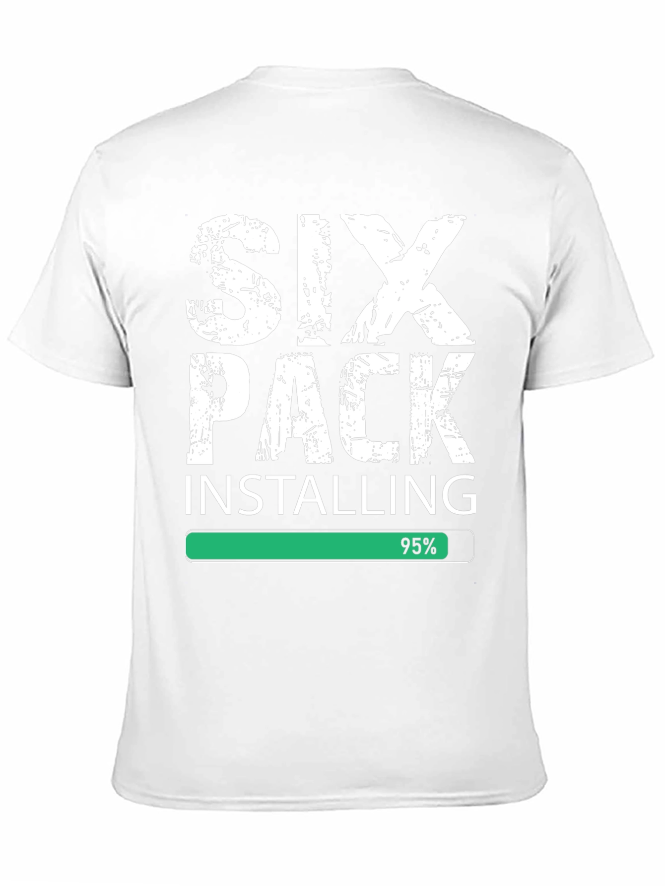 Six Pack Installing Funny Gym T-Shirt