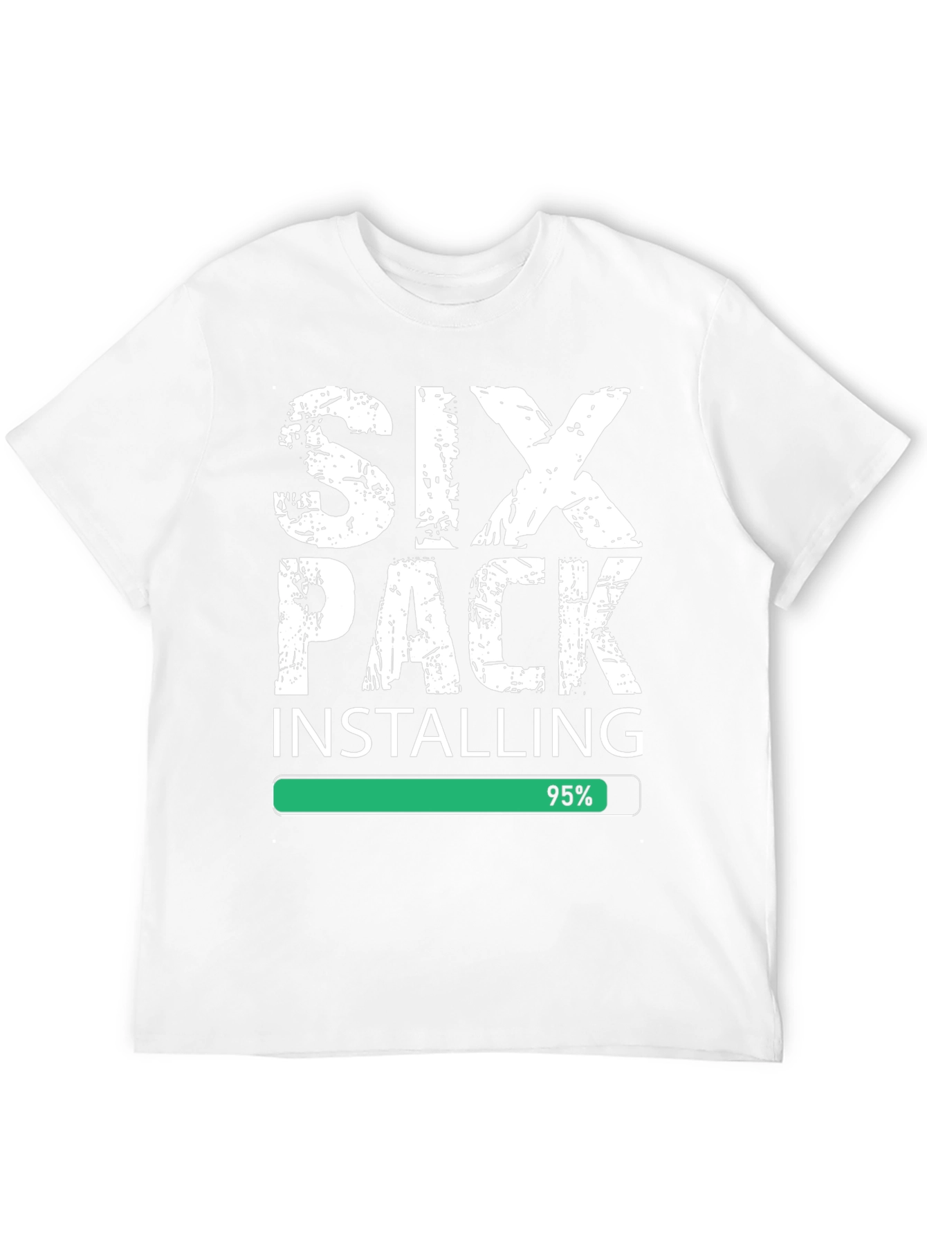 Six Pack Installing Funny Gym T-Shirt