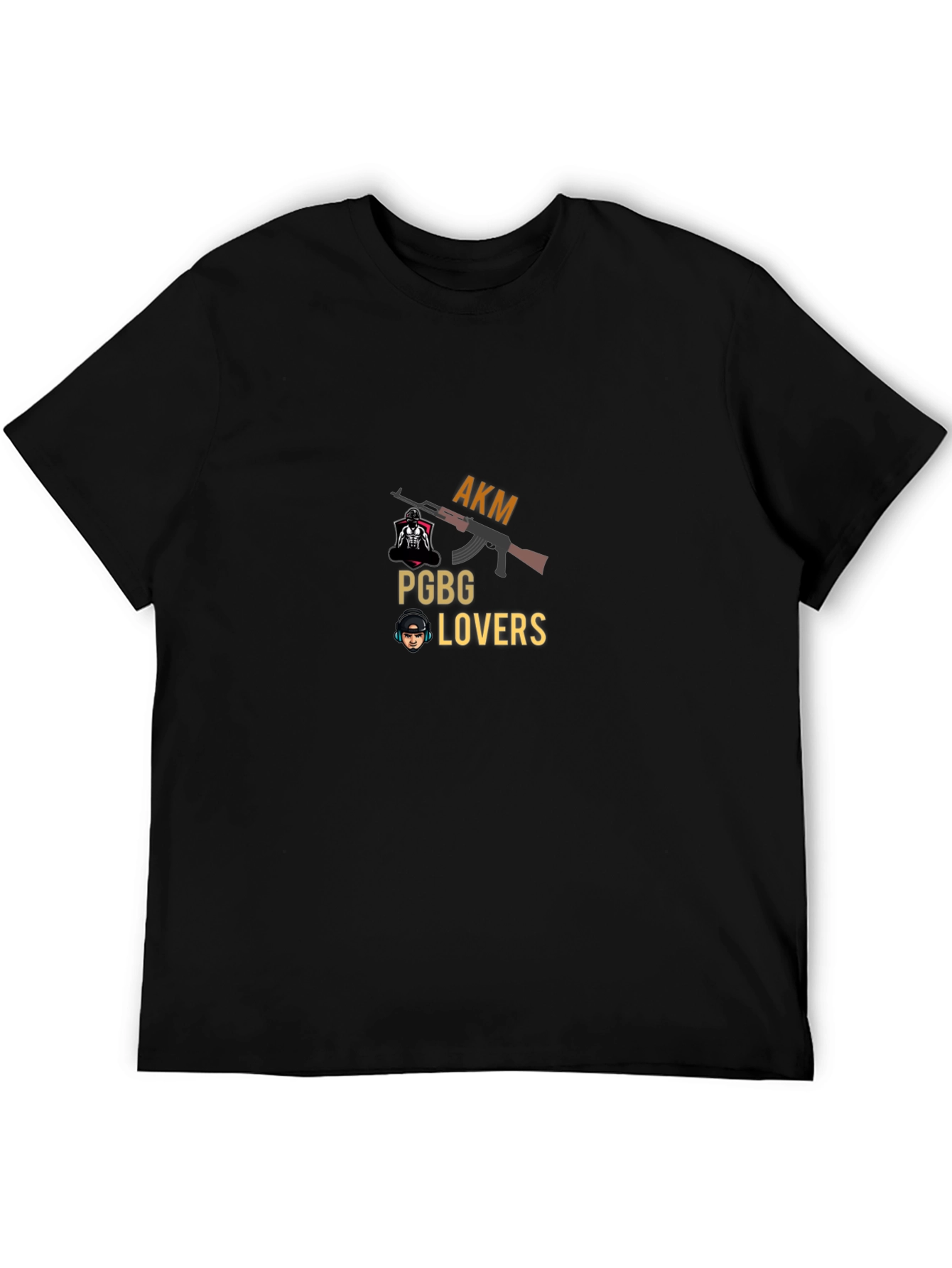 Gaming T-Shirt: AKM PGBG Lovers - Black