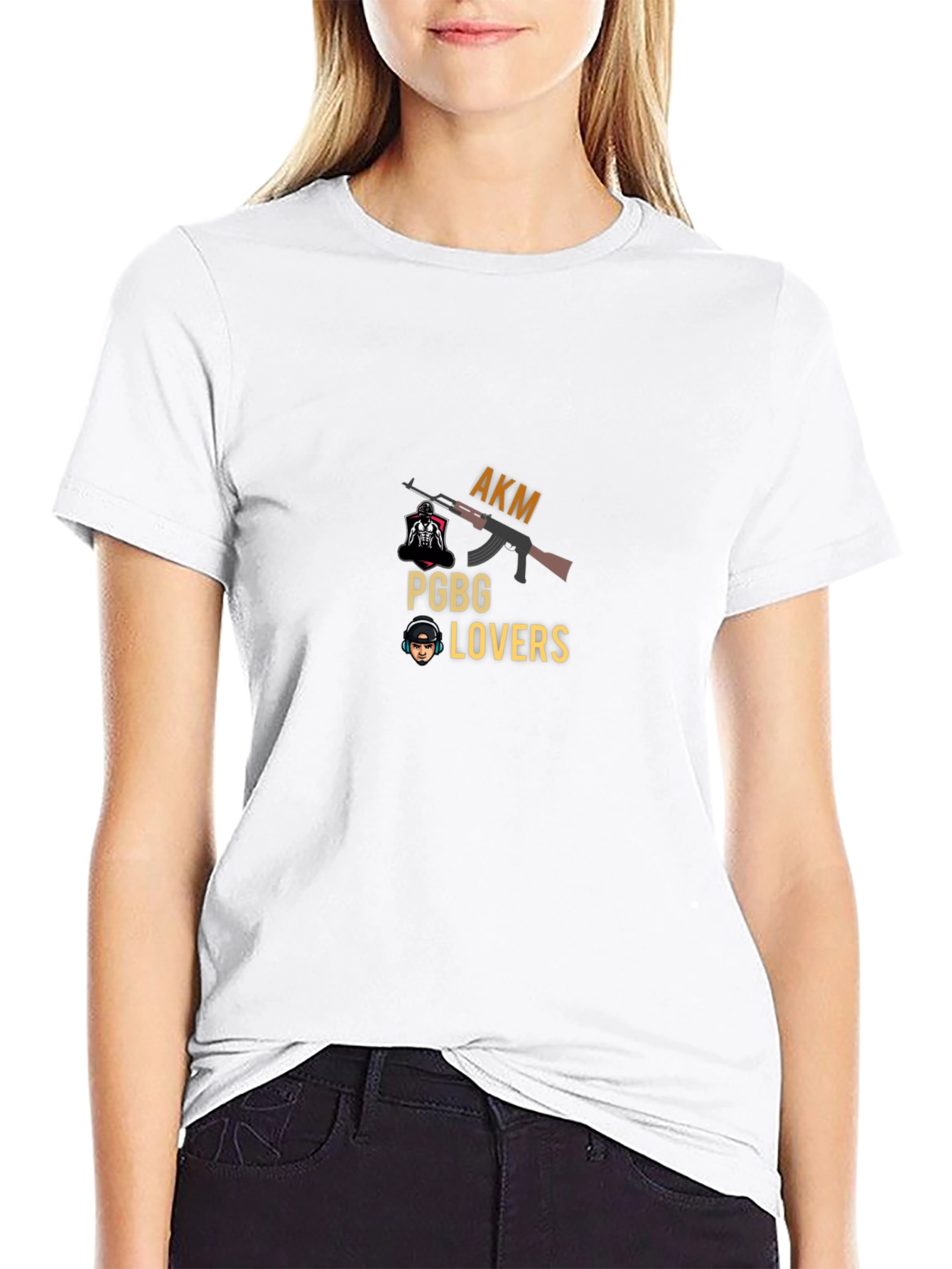 Gaming T-Shirt: AKM PGBG Lovers - Black