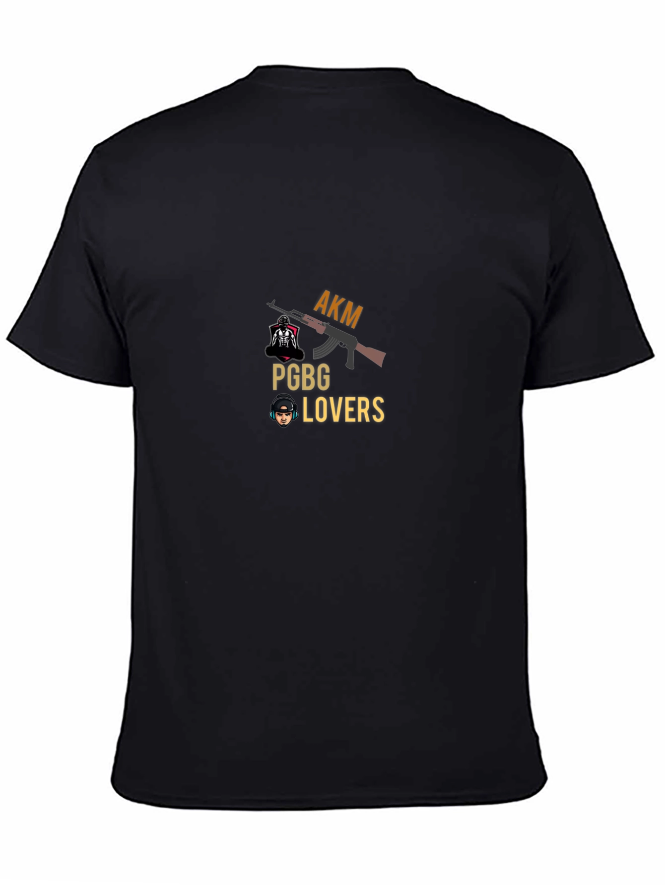 Gaming T-Shirt: AKM PGBG Lovers - Black