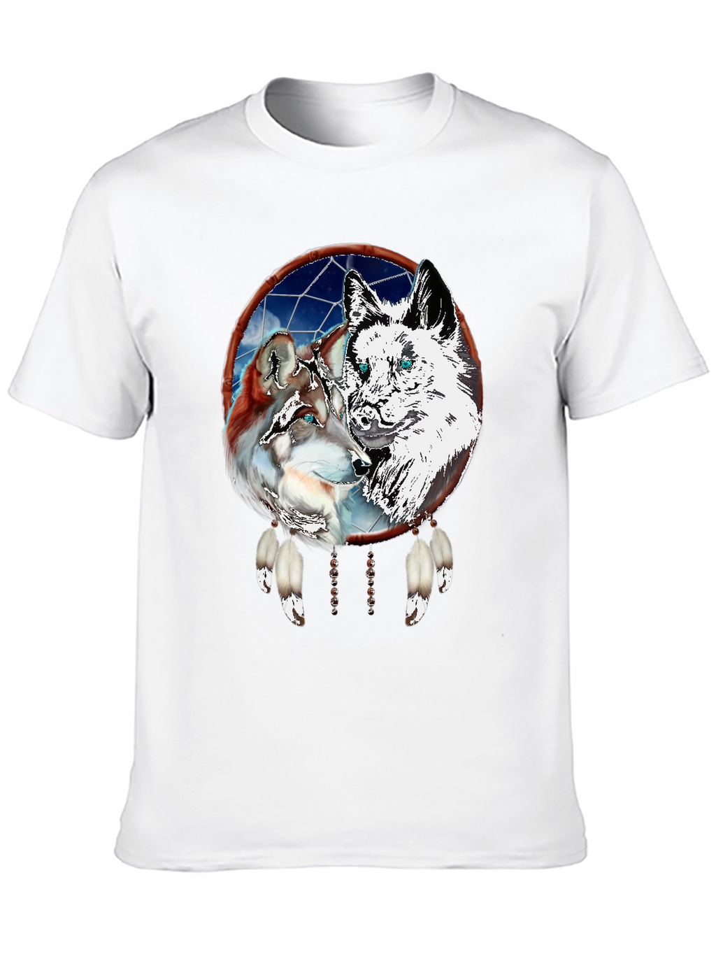 Wolf Dream Catcher Graphic Tee