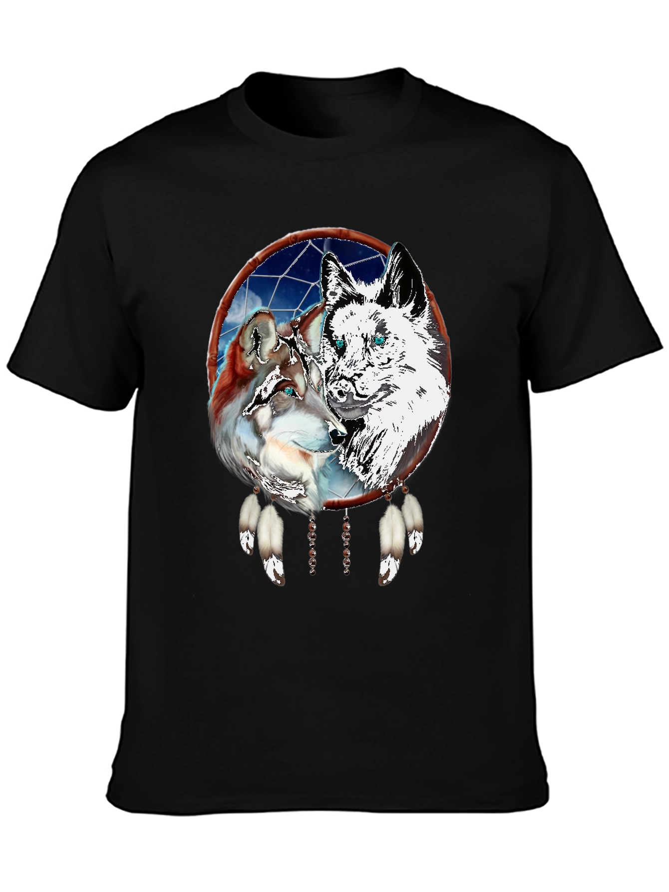 Wolf Dream Catcher Graphic Tee