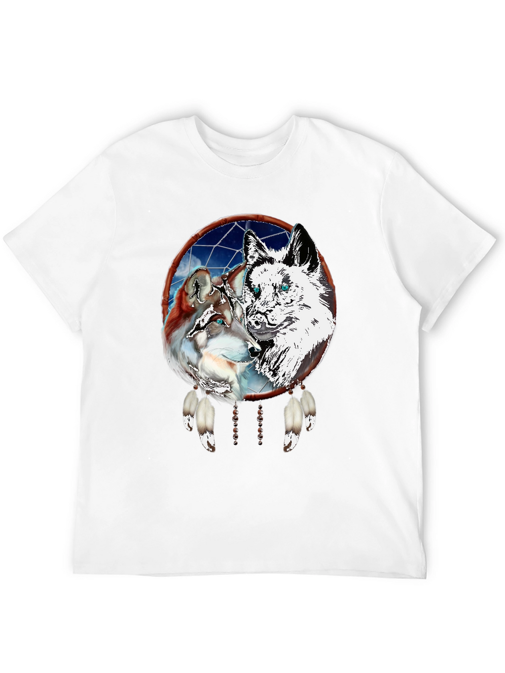Wolf Dream Catcher Graphic Tee