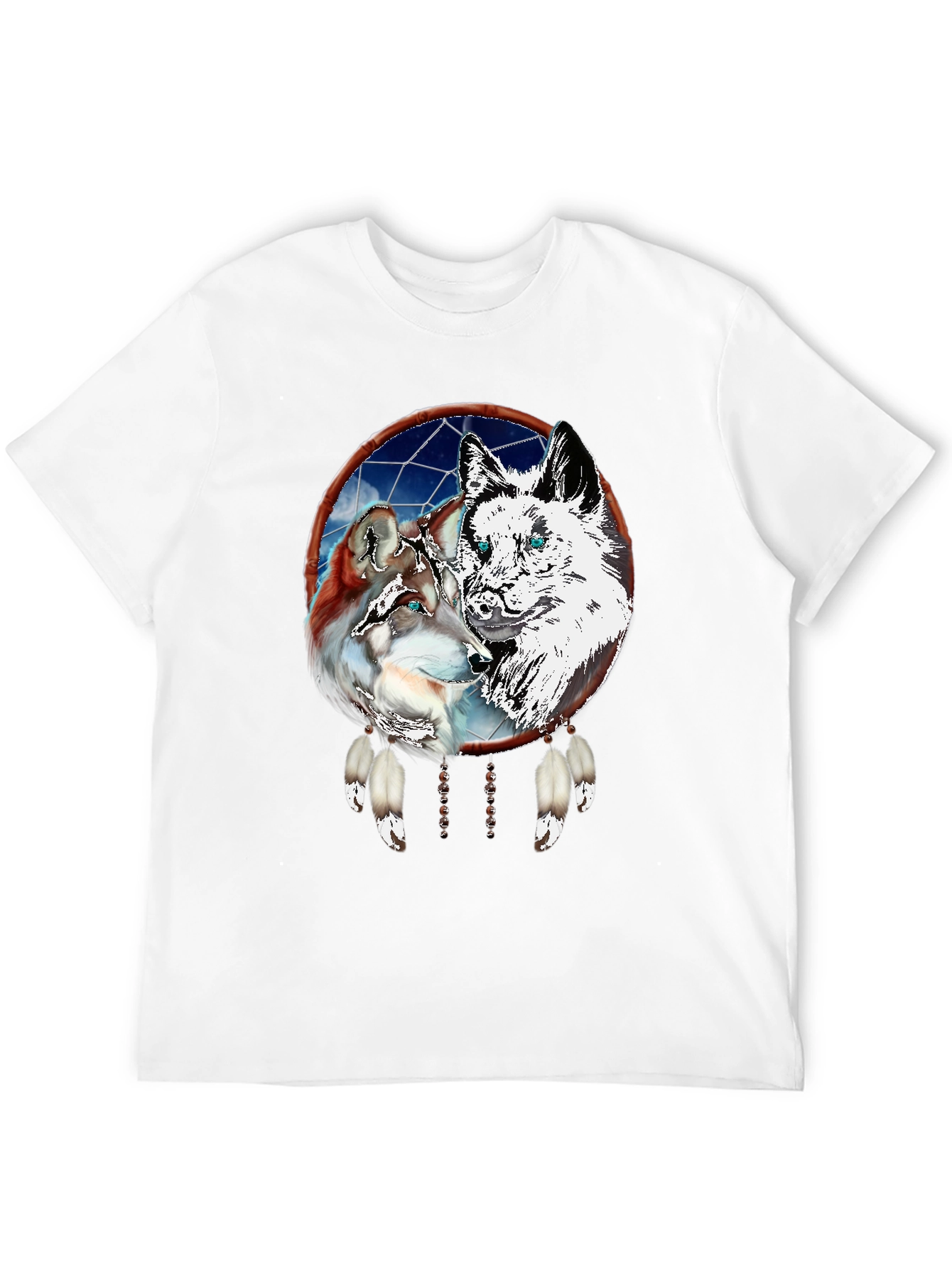Wolf Dream Catcher Graphic Tee